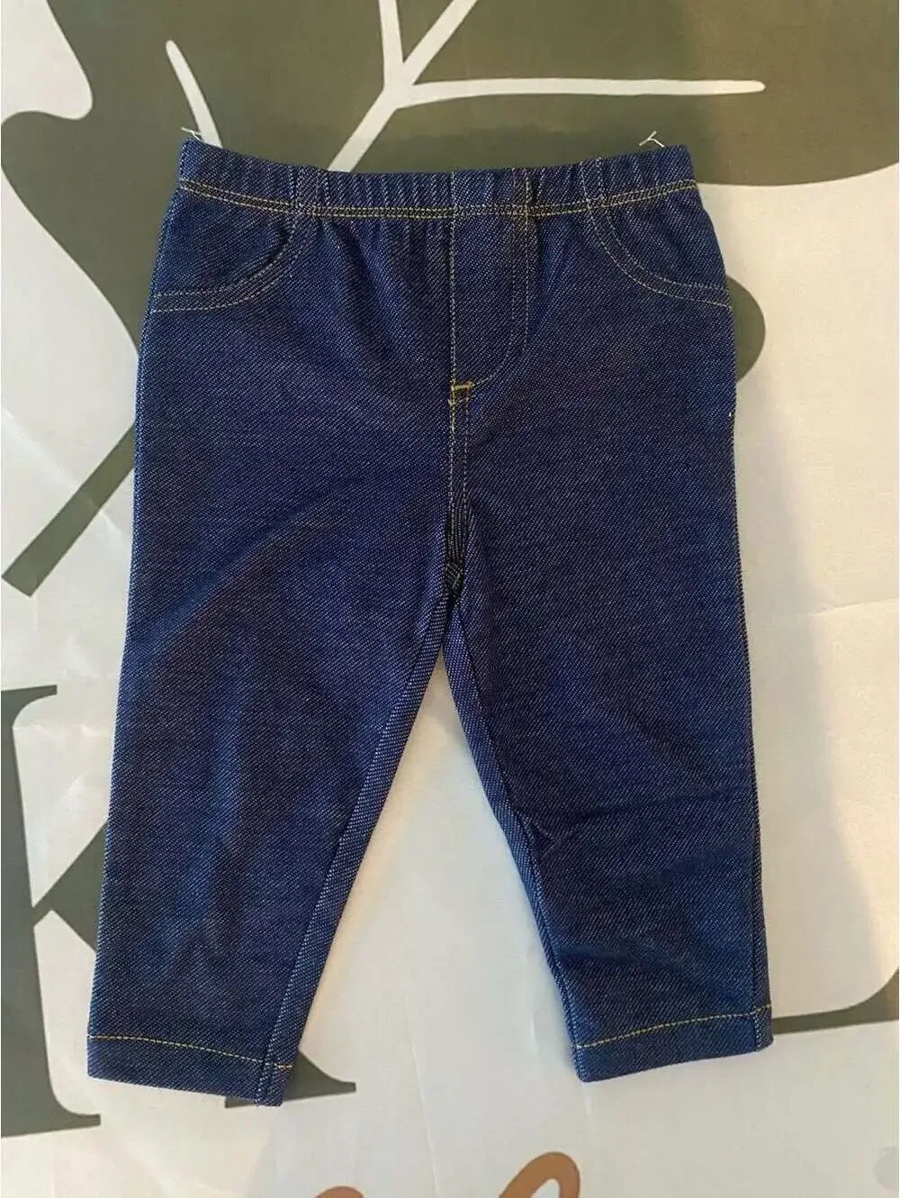 Carter's Baby Pull-On Faux Denim Jeggings Pants, Size 9 Months